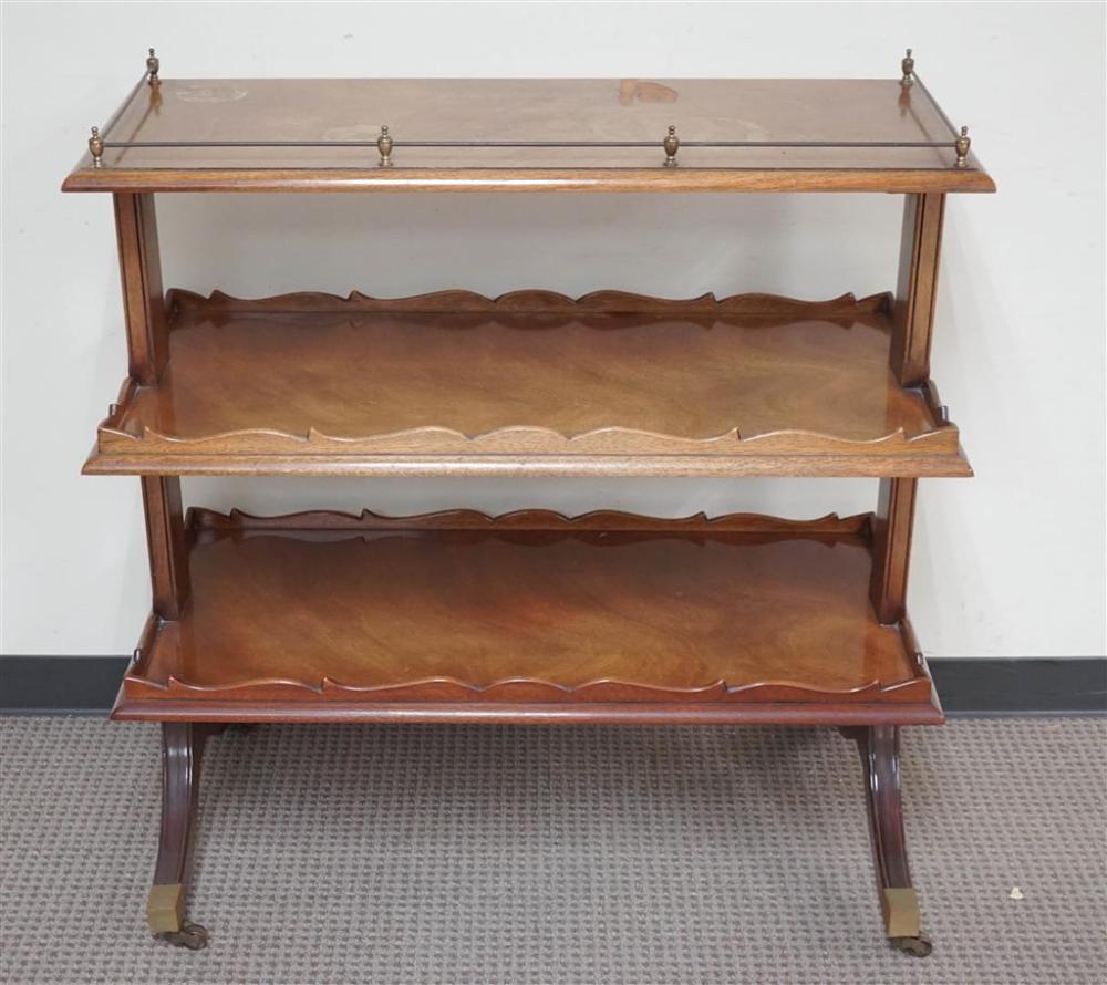 GEORGIAN STYLE MAHOGANY THREE TIER 327d12