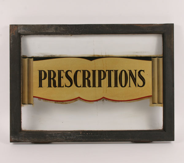 Prescription RX trade sign applied 50c82