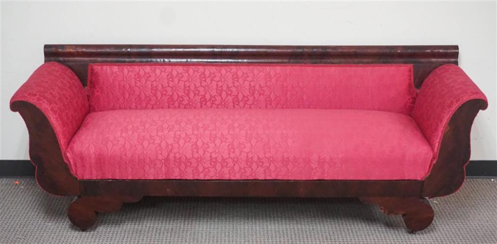 CLASSICAL MAHOGANY RED UPHOLSTERED