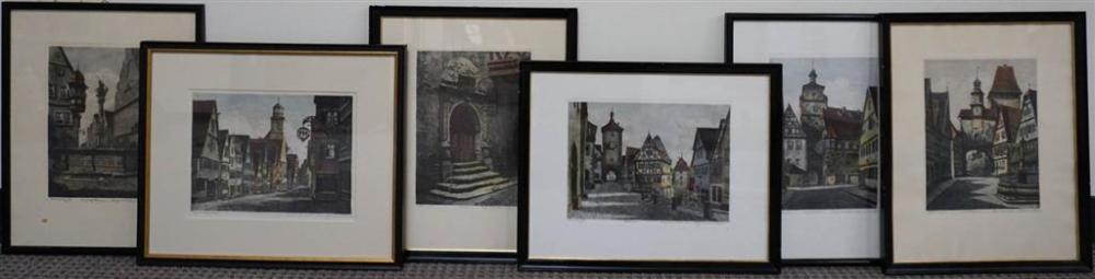 ROTTENBERG GERMANY, SIX COLOR LITHOGRAPHS,