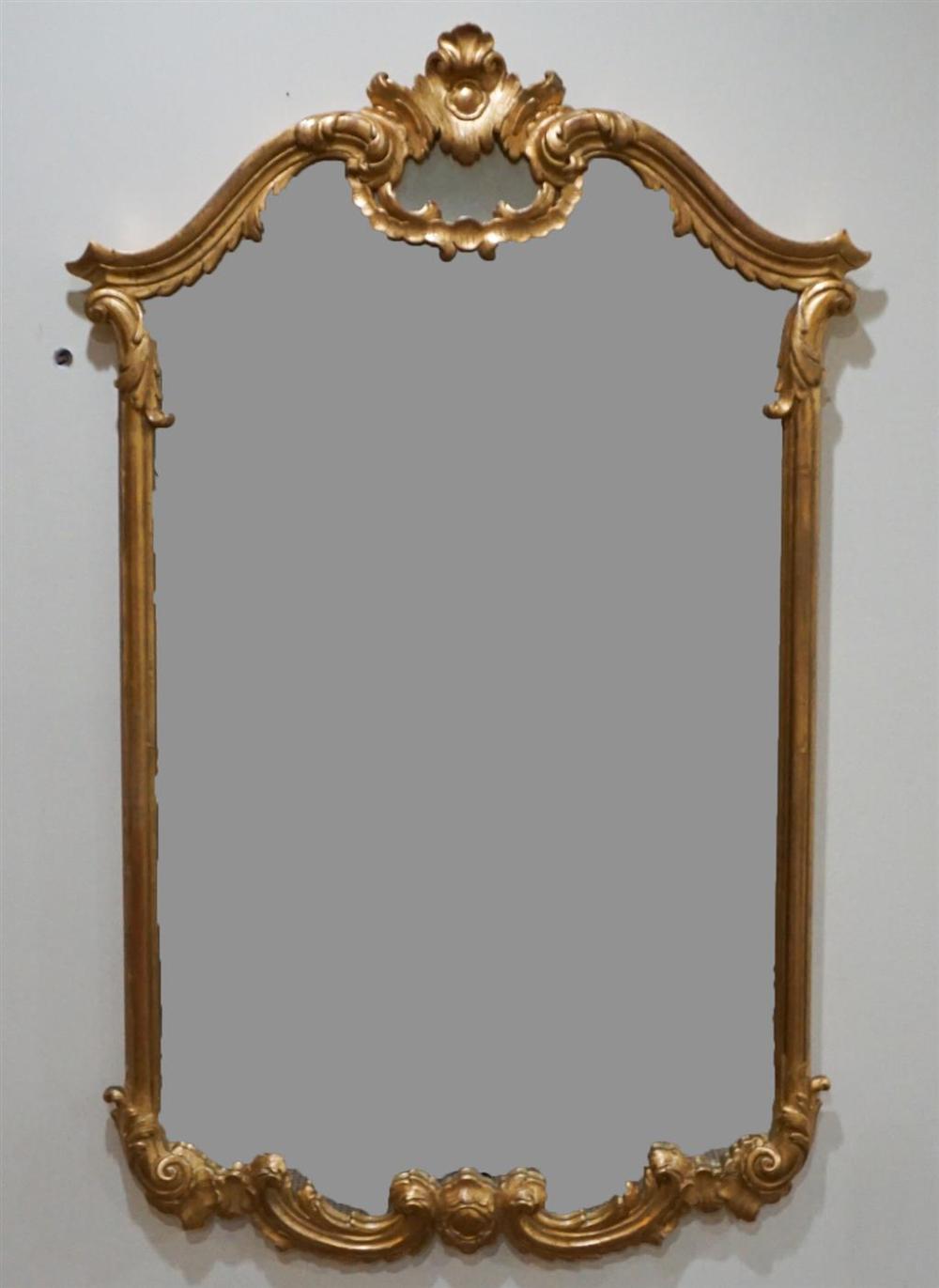 ROCOCO STYLE GILTWOOD FRAME MIRROR  327db3