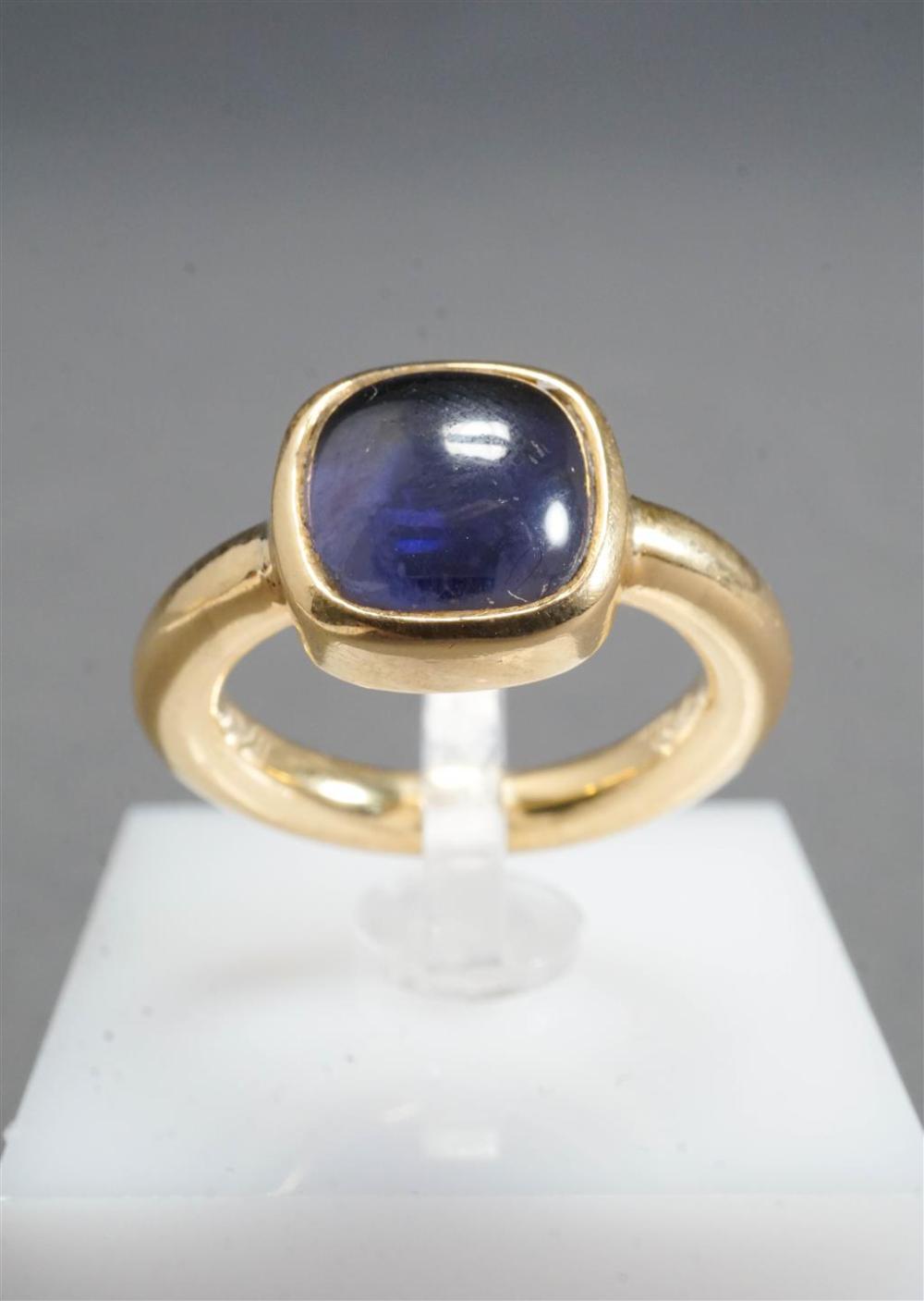 18-KARAT YELLOW-GOLD AND CABOCHON