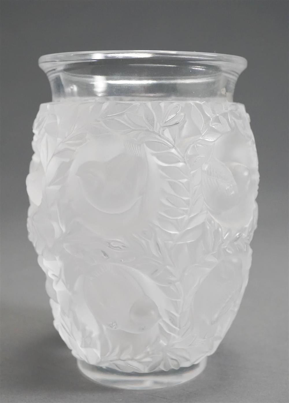 LALIQUE PARTIAL FROSTED CRYSTAL