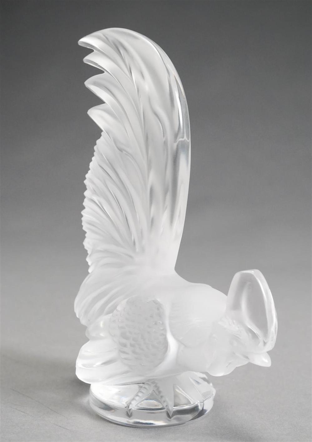 LALIQUE PARTIAL FROSTED CRYSTAL FIGURE