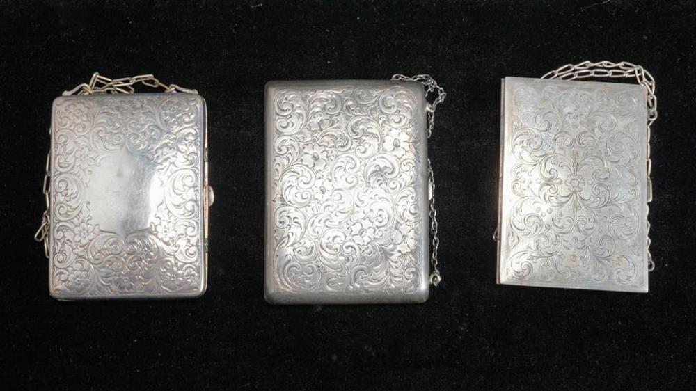 THREE SILVER CARD CASES 9 95 GROSS 327df0