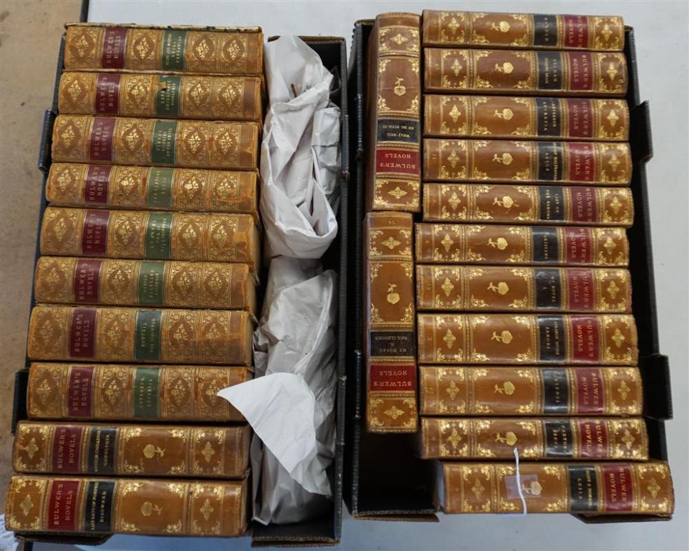 BULWER’S NOVELS, 23 LEATHER BOUND