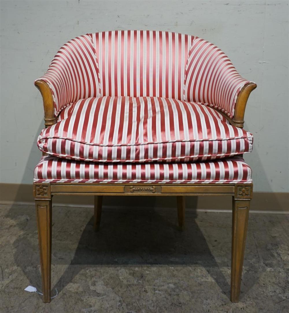 LOUIS XVI STYLE FRUITWOOD AND STRIPED 327ea5