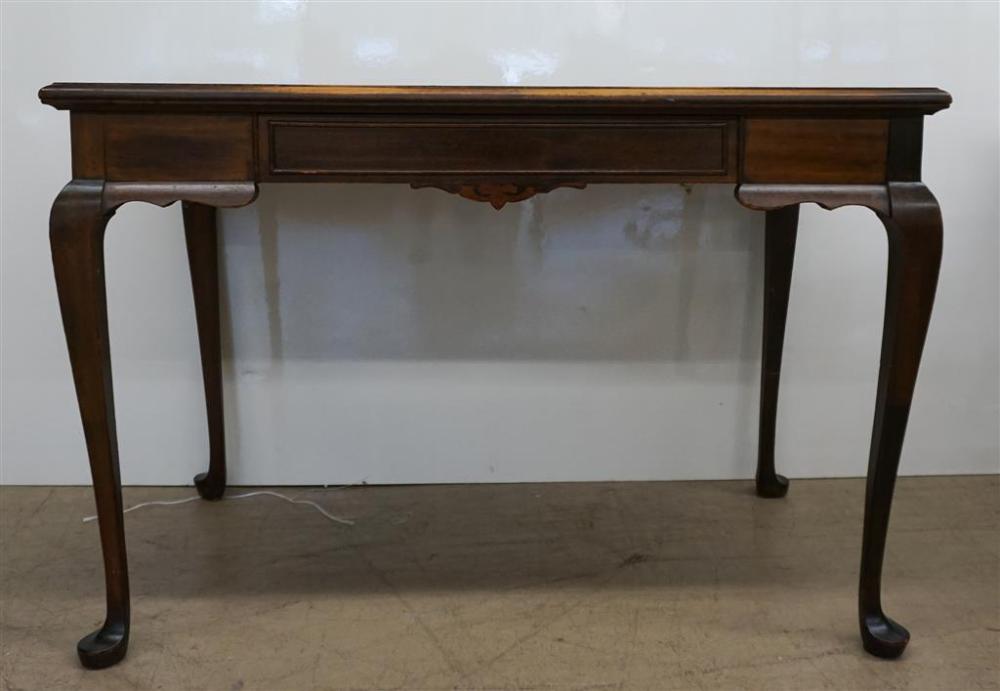 QUEEN ANNE STYLE MAHOGANY TABLE DESK,