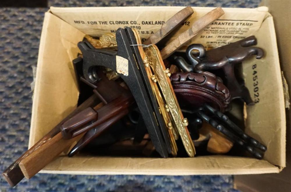 BOX OF ASSORTED ASIAN HARDWOOD