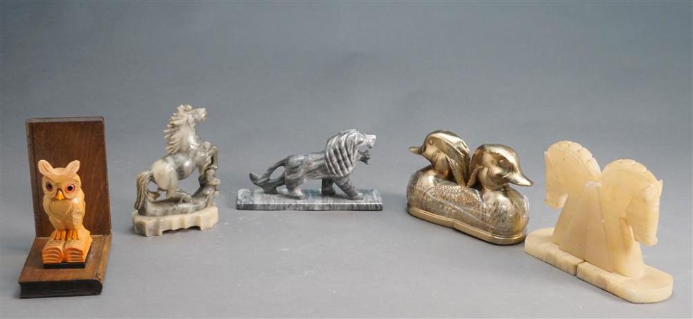 GROUP OF SEVEN FIGURAL BOOKENDS  327ece