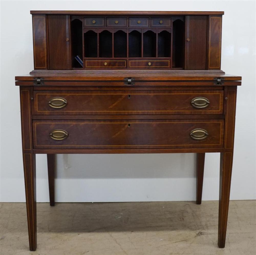 FEDERAL STYLE INLAID MAHOGANY TAMBOUR