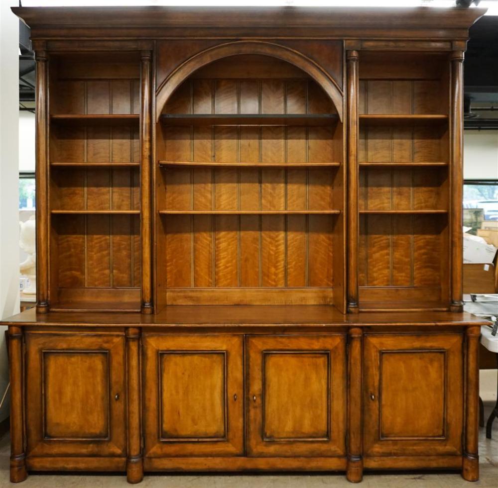 HENREDON CHERRY BOOKCASE, H: 94-1/2,