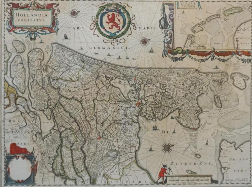 MAP OF HOLLAND AFTER GUILJELMUS 327f63