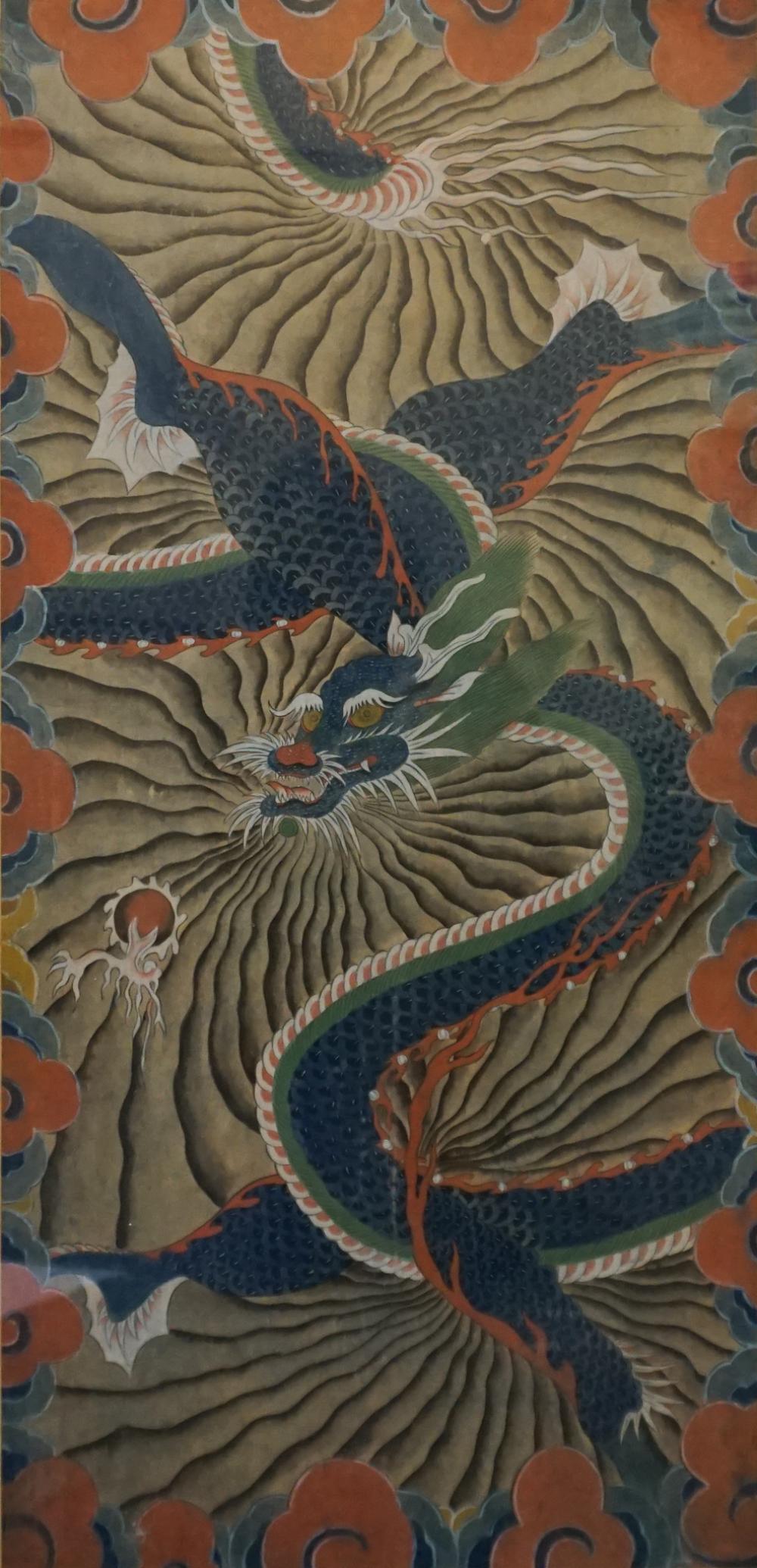 CHINESE SCHOOL, DRAGON, WATERCOLOR