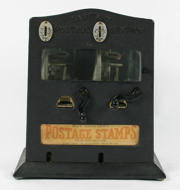 One cent coin op stamp machine,