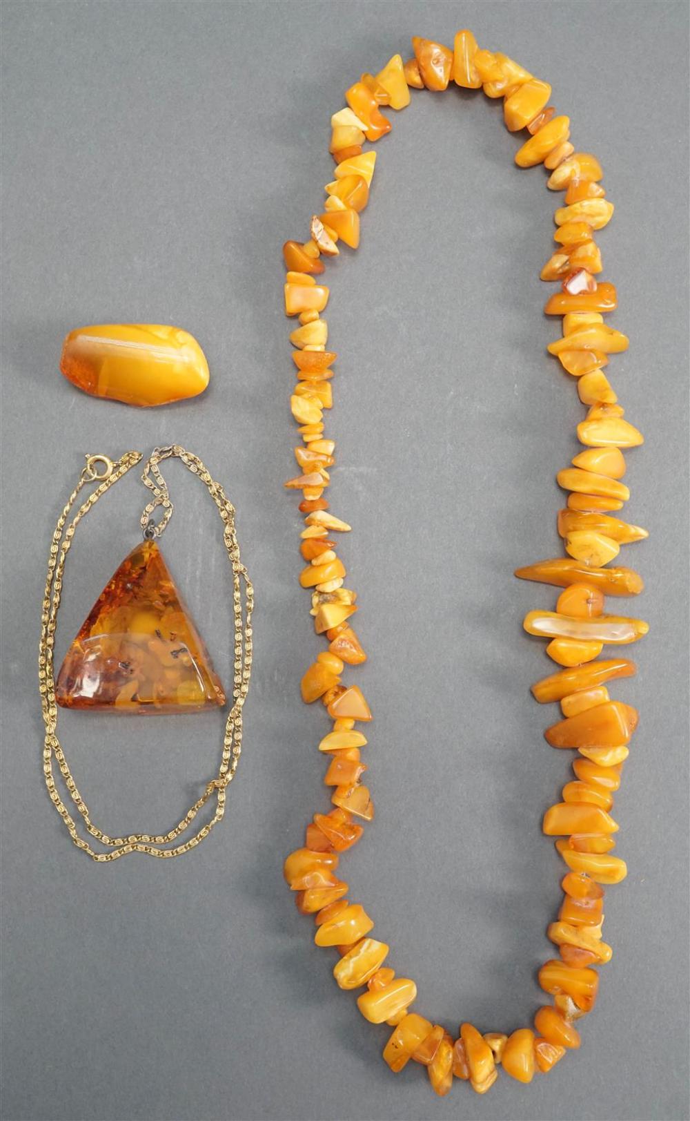 COLLECTION OF AMBER AND AMBER TYPE