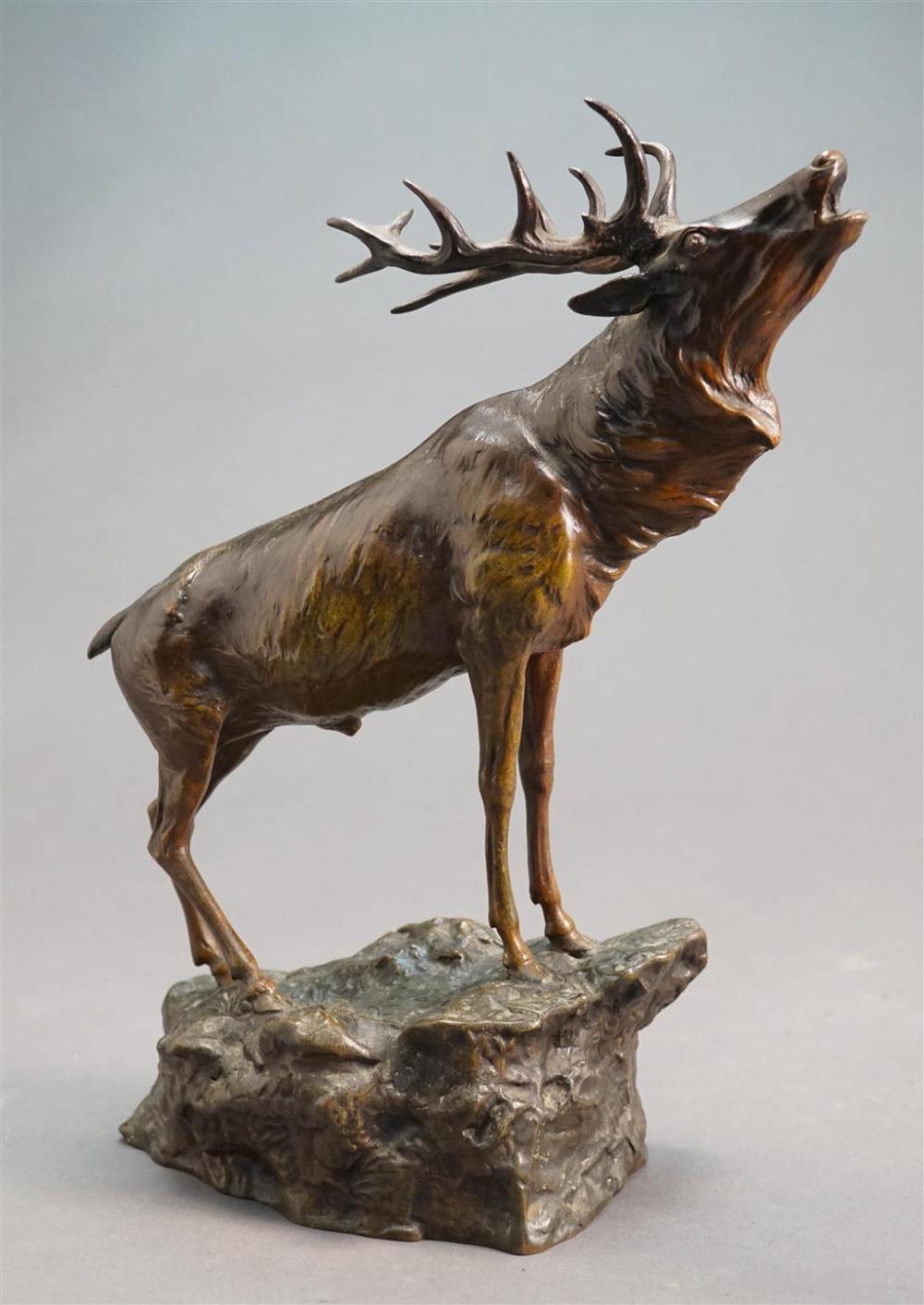 KIRCHNER, ELK, BRONZE SCULPTURE,