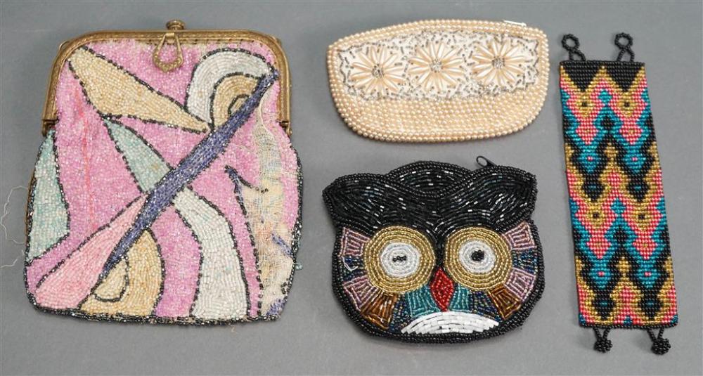 COLLECTION OF FOUR BEADED PURSESCollection