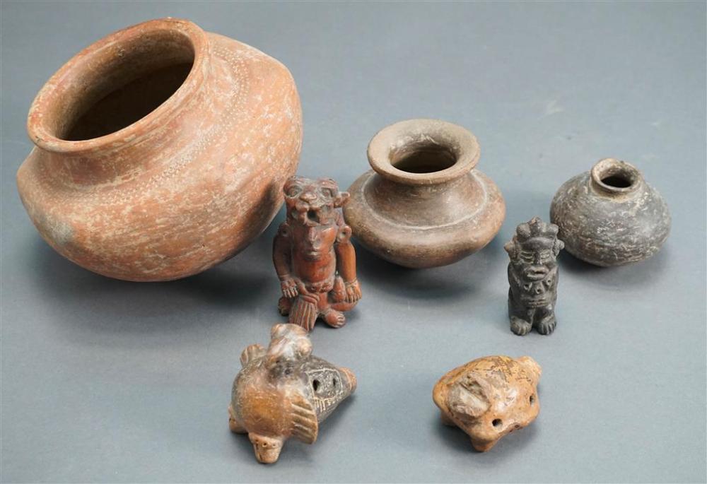 COLLECTION OF SEVEN PRE-COLUMBIAN