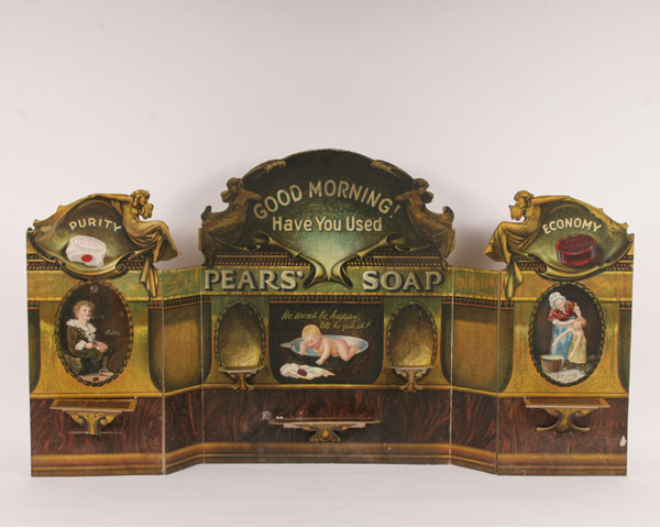 Wonderful Pears Soap lithographed counter