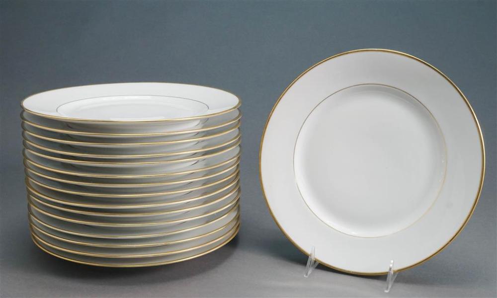 SET OF 16 ESCHENBACH GILT BORDER PORCELAIN