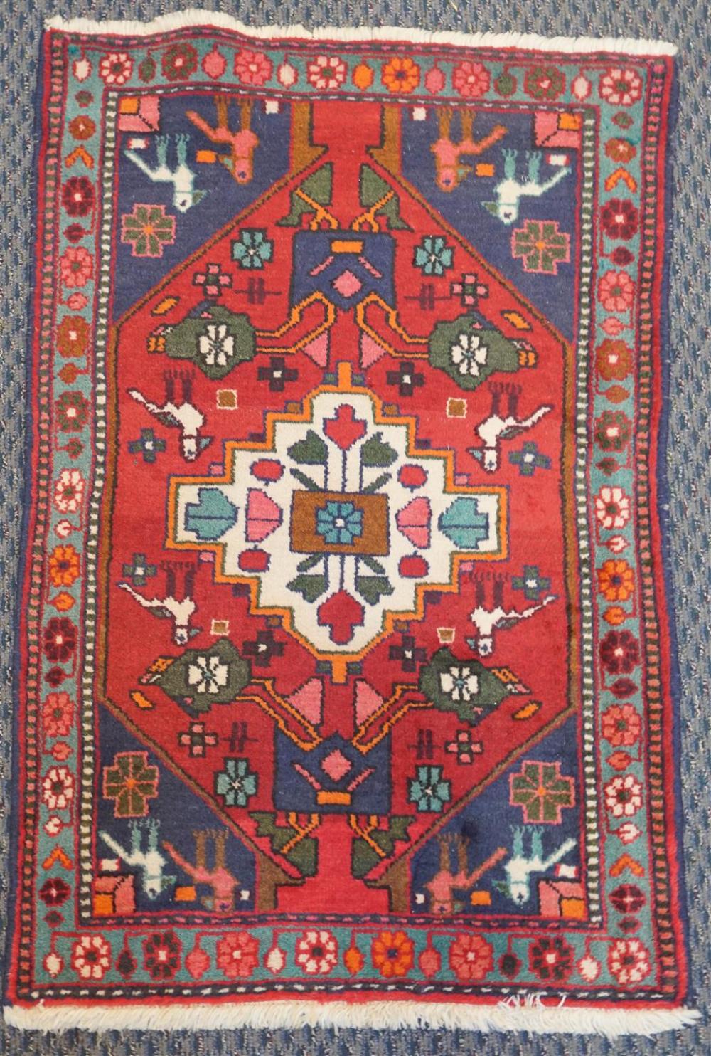 MALAYER RUG, 3 FT 10 IN X 2 FT