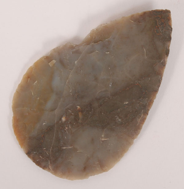 Flint ridge hopewell blade; very