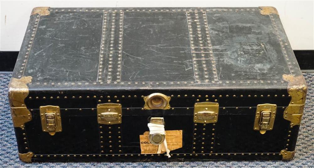 BRASS MOUNTED PACKING TRUNK, MADE