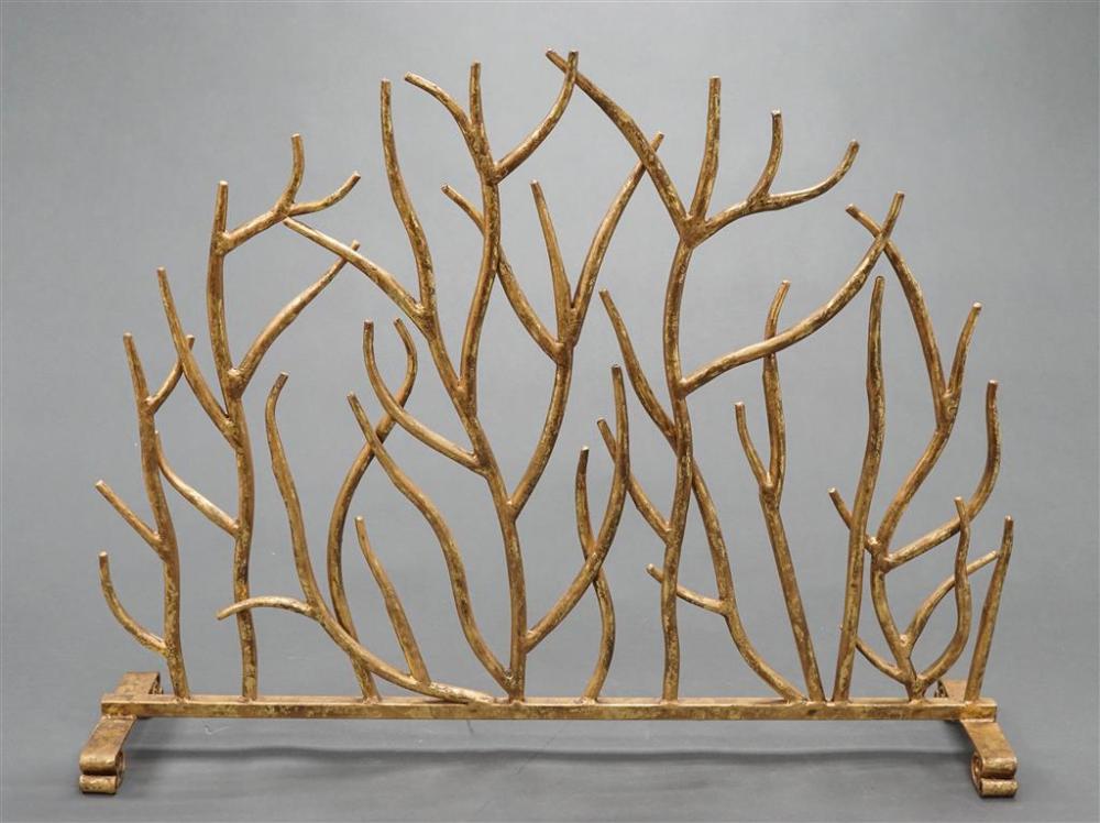 PATINATED METAL BRANCH FORM FIRE 328196