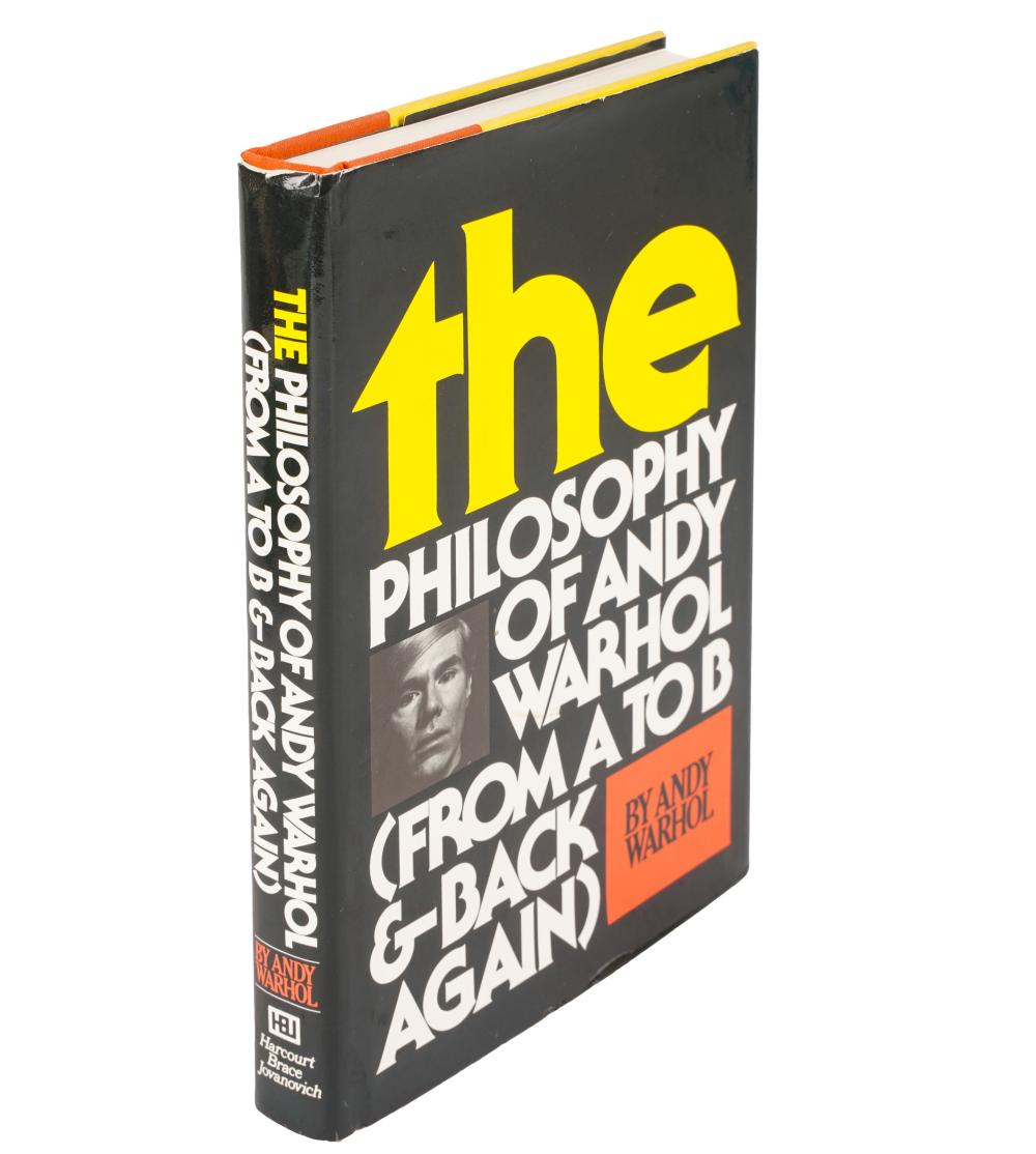 ANDY WARHOL SIGNED BOOKThe Philosophy