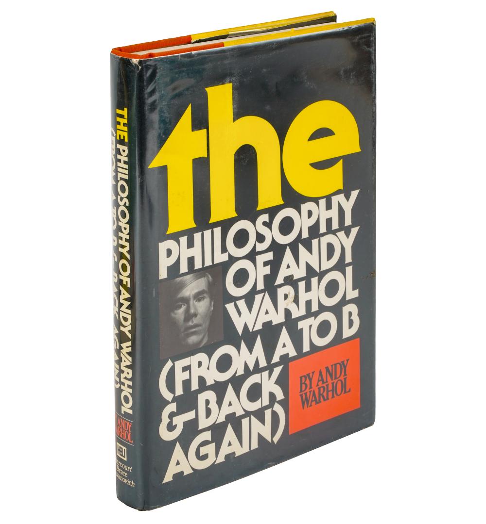 ANDY WARHOL SIGNED BOOKThe Philosophy