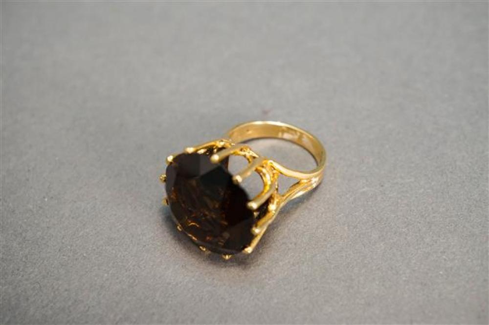 14 KARAT YELLOW GOLD SMOKY QUARTZ 325b9d