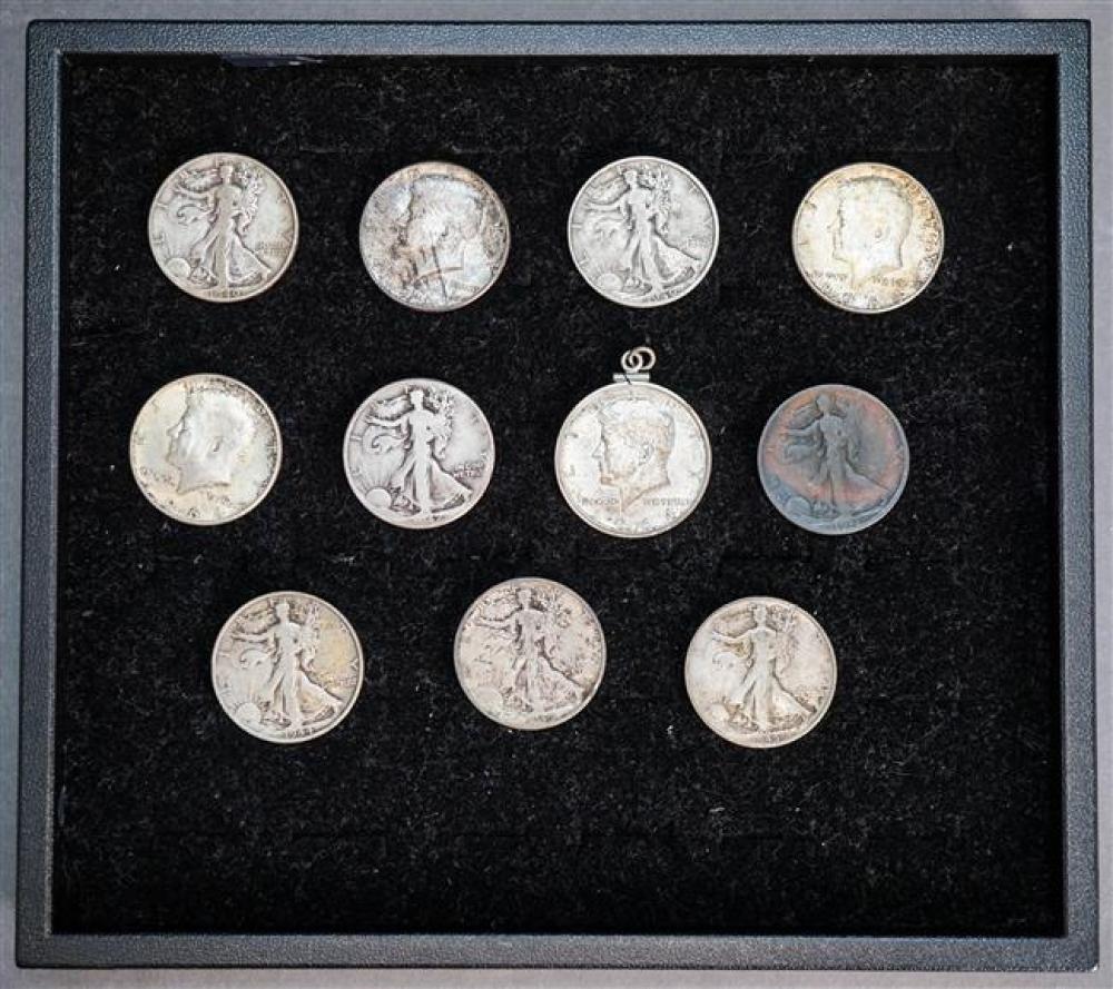 SET OF SEVEN SILVER WALKING LIBERTY 325bb5