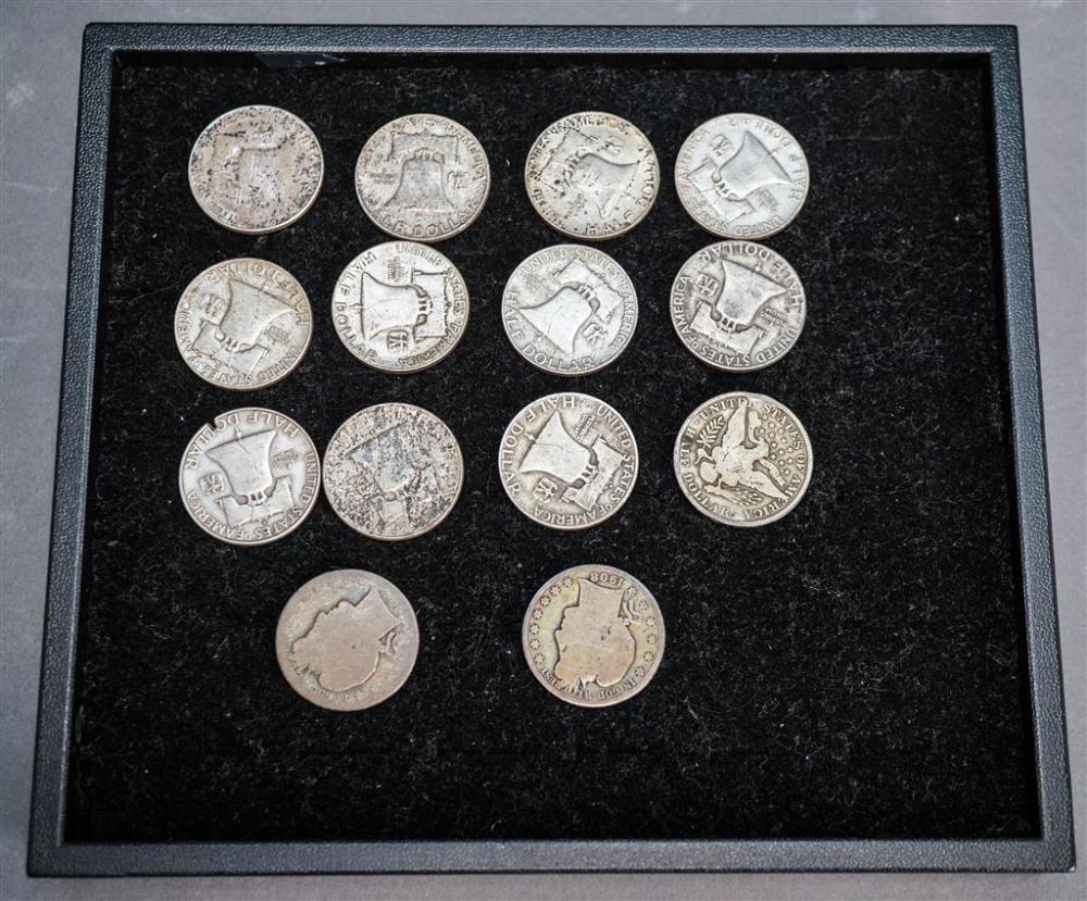 SET OF 11 FRANKLIN SILVER HALF 325bb6