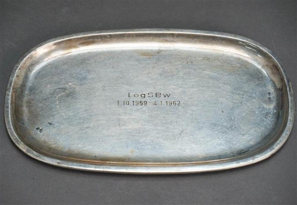 GERMAN 835-SILVER SMALL TRAY, 3.1 OZGerman