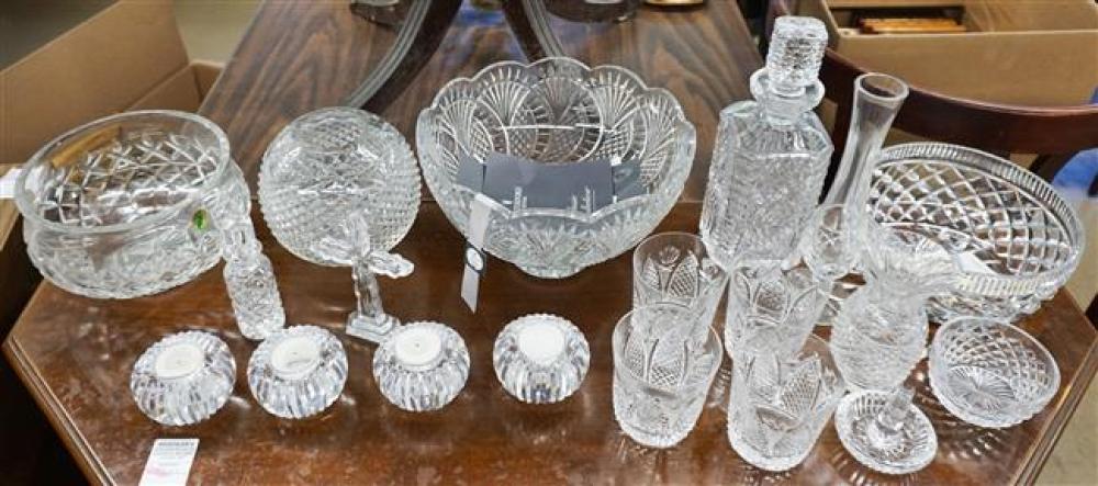 NINETEEN WATERFORD CUT CRYSTAL