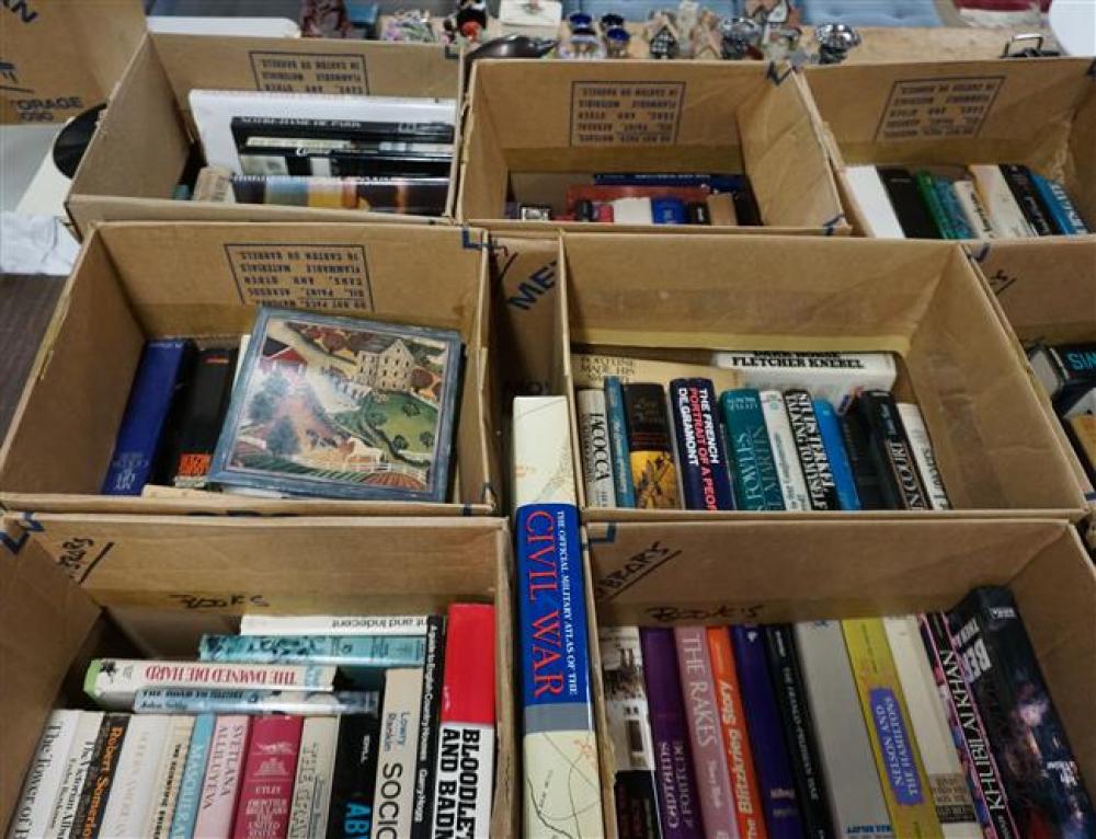 ELEVEN BOXES OF BOOKS (HISTORY,