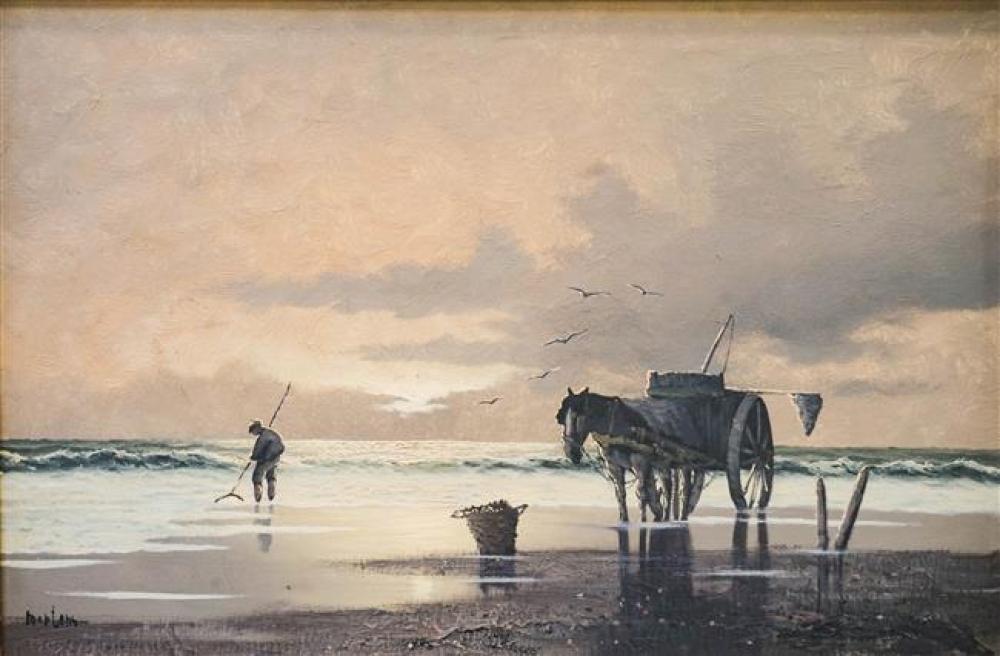 MARL MARTENS (DUTCH B. 1921), CLAM FISHING,