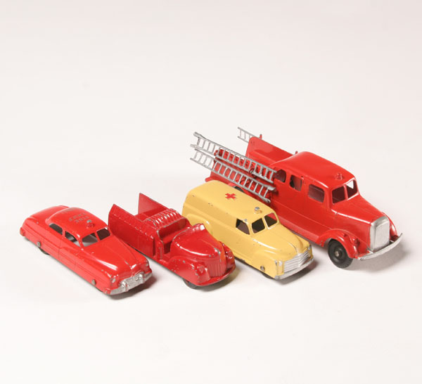 Tootsie Toy emergency lot; fire truck,