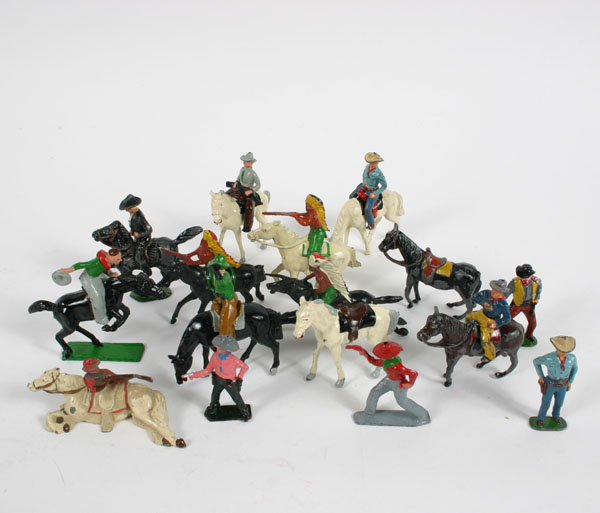 Britains cast painted metal cowboys 50946