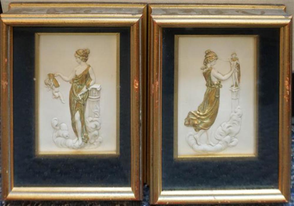 PAIR OF PLAQUES OF CLASSICAL SCENES  325d04