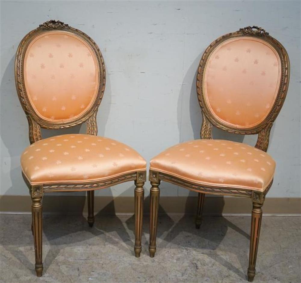 PAIR LOUIS XVI STYLE GILT DECORATED 325d30