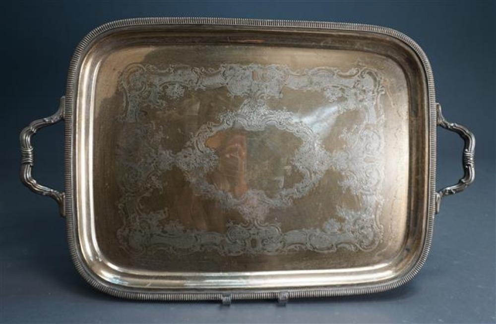 GORHAM SILVER PLATE TWO-HANDLE TRAY