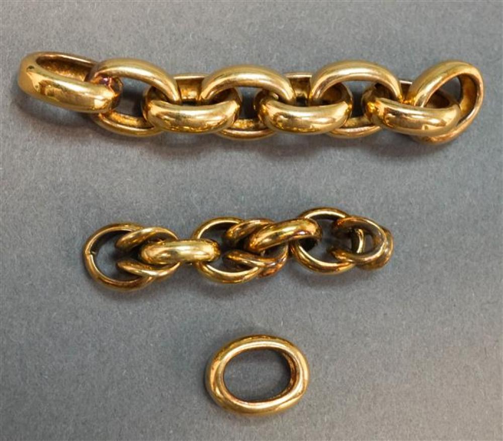 TESTED 14-KARAT YELLOW-GOLD LINKS,