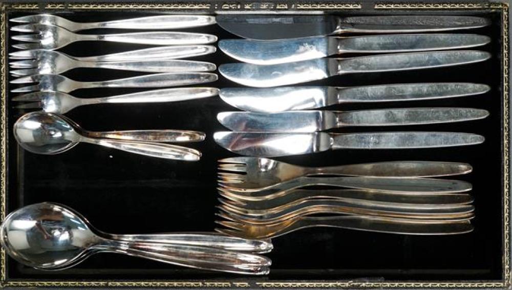 WMF STERLING MODERNIST PATTERN 34-PIECE