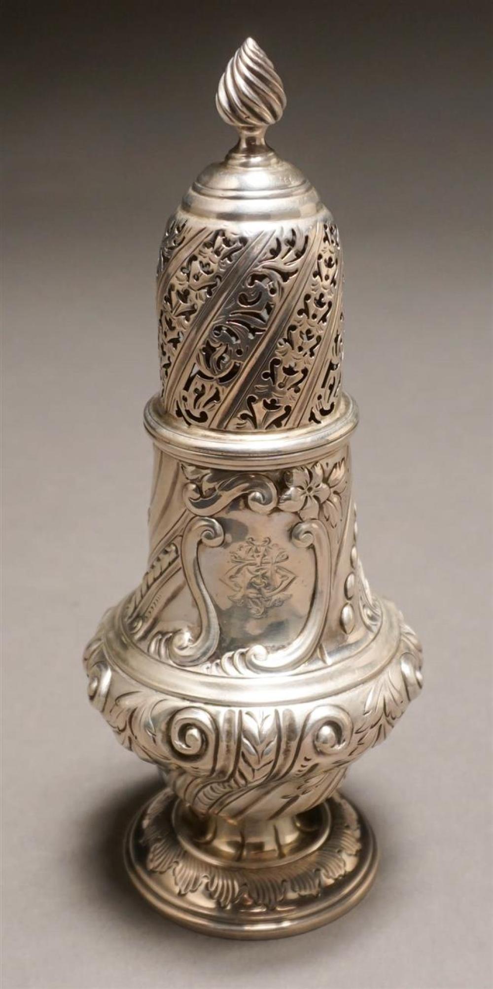 VICTORIAN SILVER MUFFINEER, THOMAS