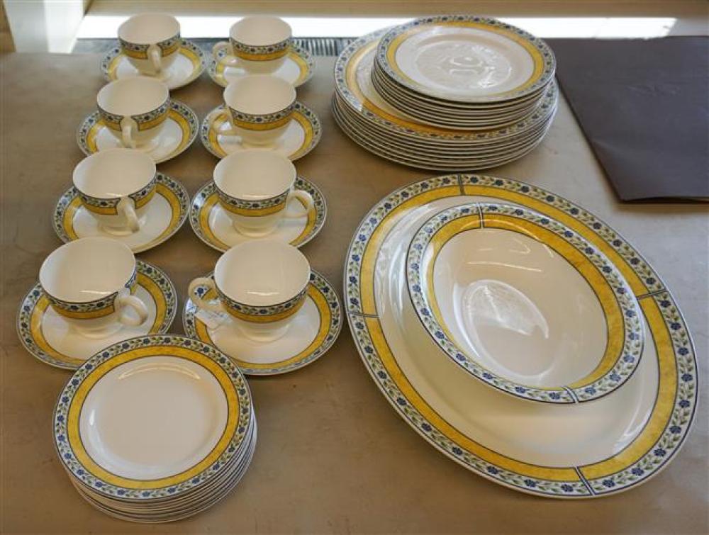 WEDGWOOD MISTRAL PATTERN 42-PIECE PORCELAIN