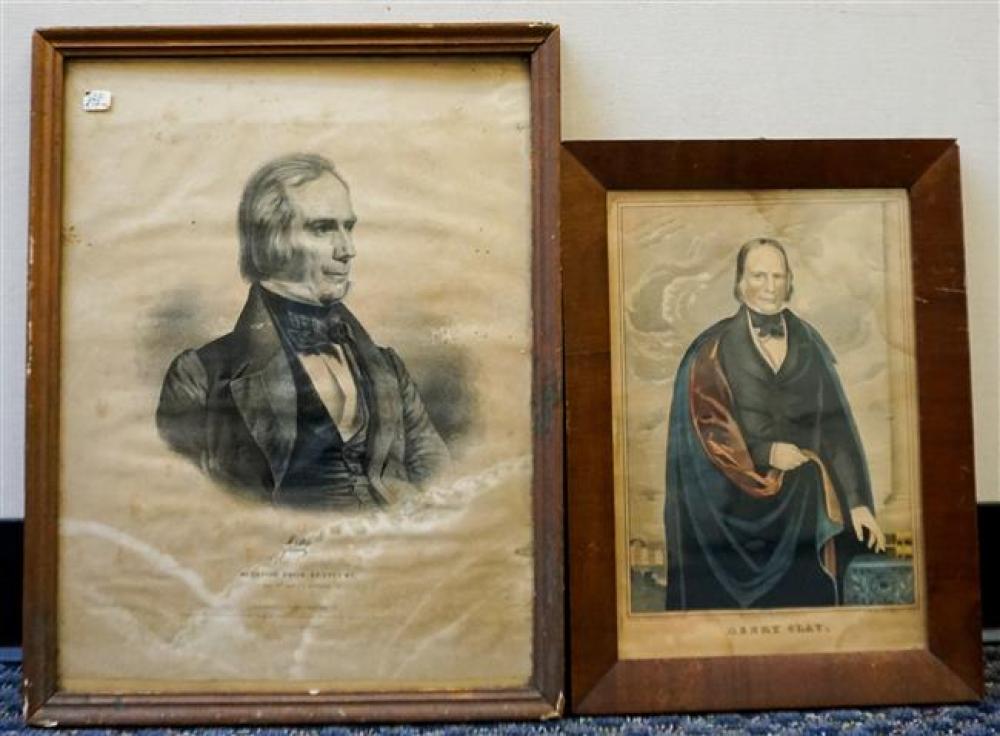 TWO LITHOGRAPHS OF HENRY CLAY,