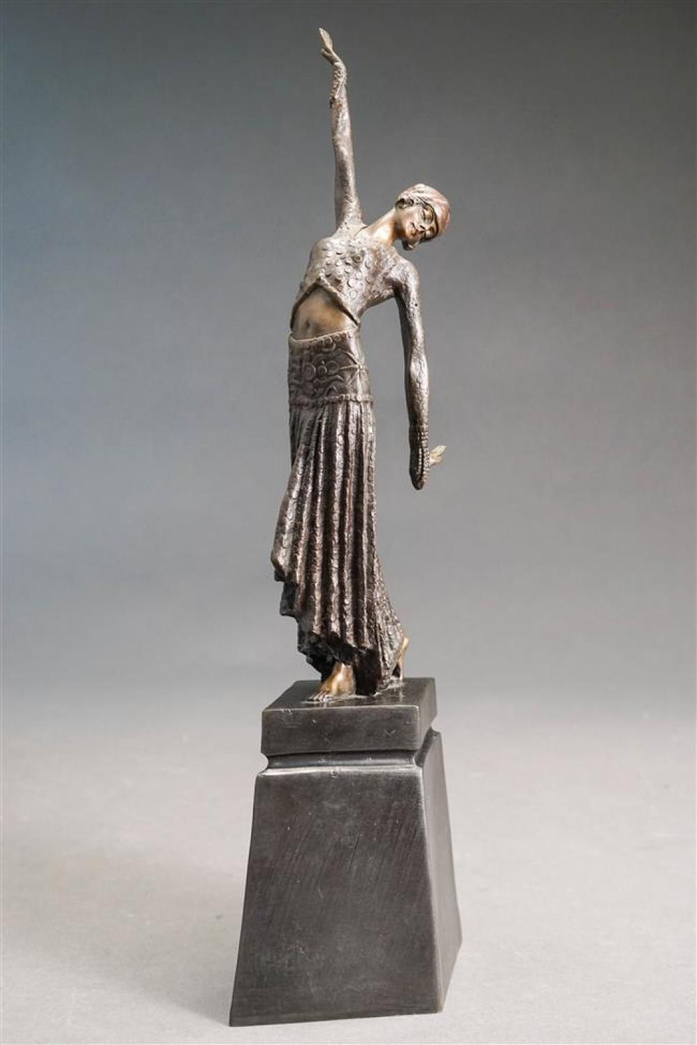 AFTER DEMéTRE CHIPARUS, DANCER, PATINATED