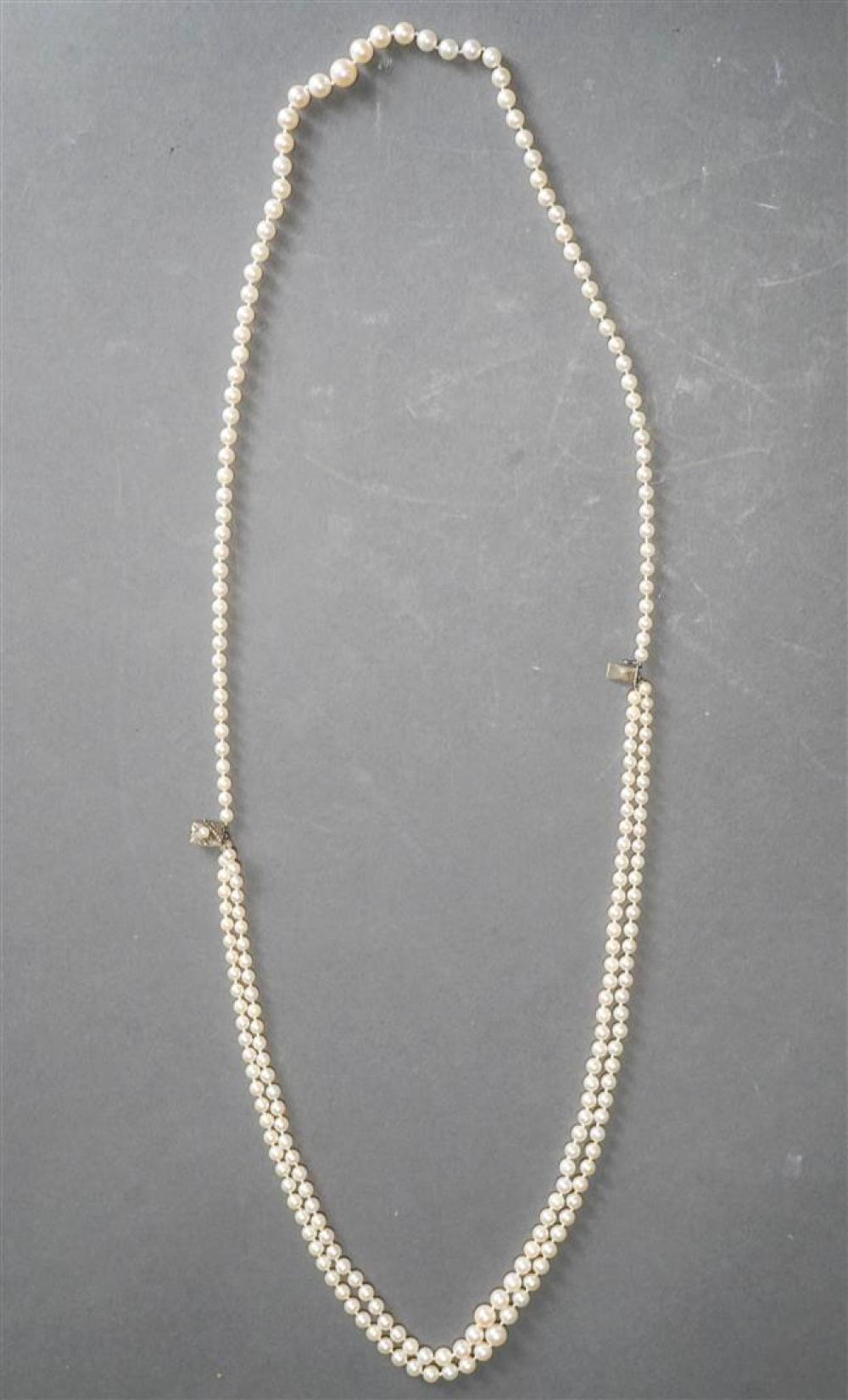 SILVER AND CULTURED PEARL TRIPLE